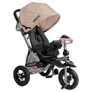 Трехколесный велосипед-коляска  Stroller trike 10x10 AIR Car, цвет: кофе Moby Kids