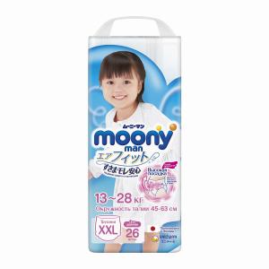 Трусики  XXL для девочек (13-28 кг) 26 шт. Moony