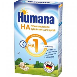 Молочная смесь  HA 1 0-6 месяцев, 300 г Humana
