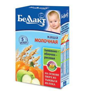 Каша  молочная тыквенно-яблочно-рисовая с 5 месяцев 250 г Беллакт