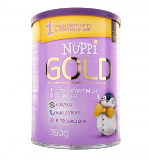 Молочная смесь  Gold 1 адаптированная 0-6 месяцев, 350 г Nuppi