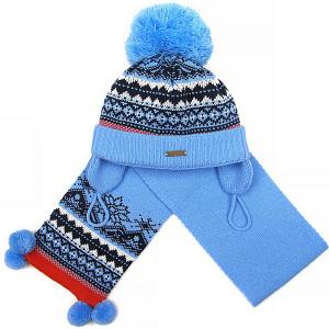 Комплект : шапка и шарф Gakkard. Цвет: голубой