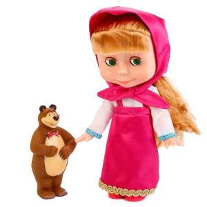 Кукла  Маша и Медведь 25 см Карапуз