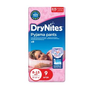 Трусики  DryNites для девочек (27-57 кг) 9 шт. Huggies