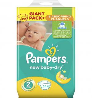 Подгузники  New Baby-Dry (3-6 кг) 144 шт. Pampers