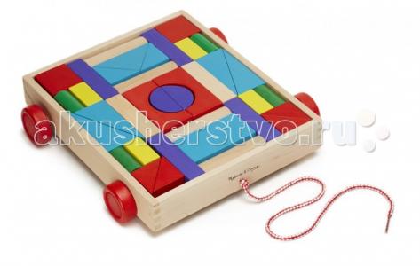 Деревянная игрушка  Конструктор в тележке Melissa & Doug
