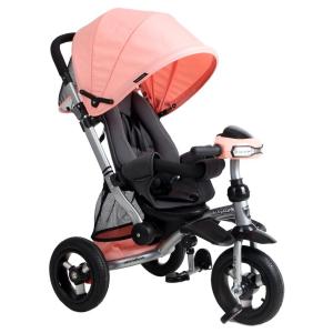 Велосипед-коляска  Stroller trike 10x10 AIR Car, цвет: персик Moby Kids