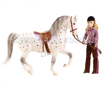 Набор лошадь и наездница любительская езда Breyer