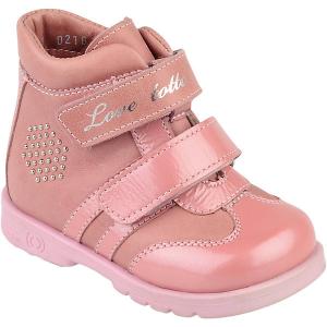 Ботинки  для девочки Тотто. Цвет: светло-розовый