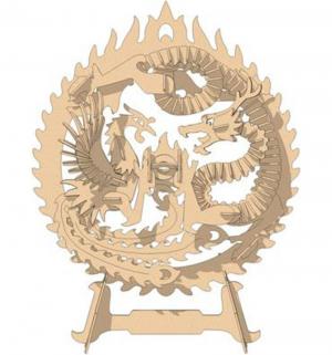 Сборная деревянная модель  Дракон и Феникс Мир Деревянных Игрушек