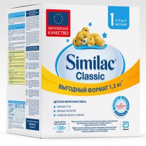 Молочная смесь Классик 1 0-6 мес. 1200 г Similac
