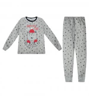 Пижама джемпер/брюки , цвет: серый Crockid