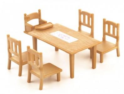Игровой набор Обеденный стол с 5 стульями Sylvanian Families