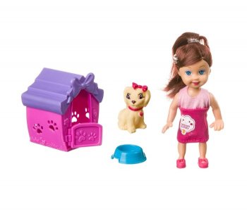 Игровой набор Oly Кукла с собачкой в будке Bondibon