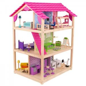 Кукольный домик Самый роскошный (So Chic) с мебелью 45 элементов, колесики KidKraft