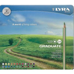 Цветные карандаши Lyra Graduate, 24 цвета. Цвет: разноцветный