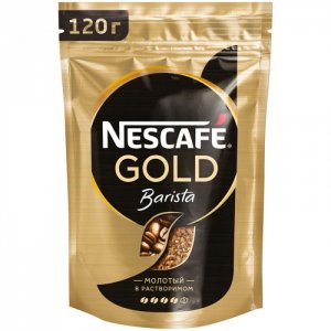 Кофе растворимый с молотым Gold Barista 120 г Nescafe