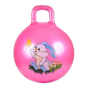 Мяч-прыгун  Зайка, цвет: розовый Spring