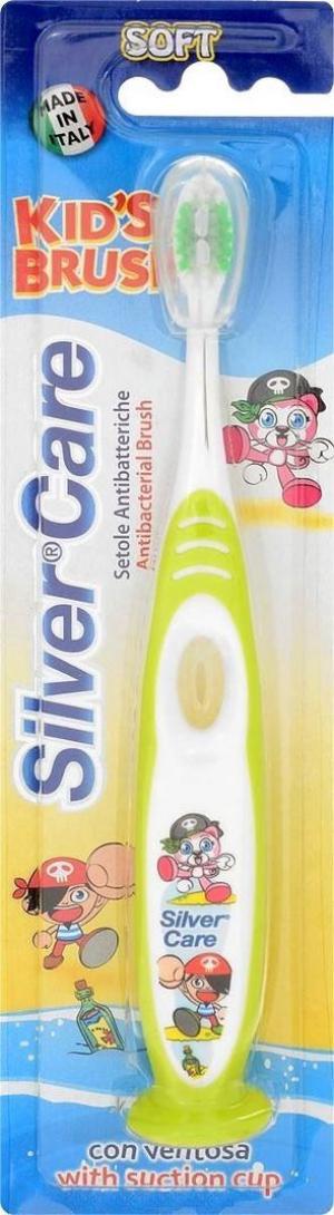 Зубная щетка  Kids Brush мягкая, цвет: салатовый Silver Care