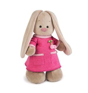 Мягкая игрушка  Зайка Ми в розовом платье с вишенкой 32 см Budi Basa