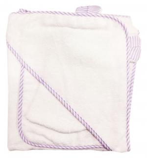 Комплект для купания полотенце с уголком/полотенце/варежка , цвет: белый Папитто