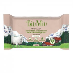 Мыло-пятновыводитель экологичное хозяйственное Без запаха 200 г 8 шт. BioMio