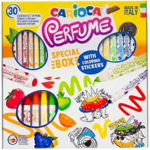 Фломастеры  смываемые Perfume Special Box 30 цветов Carioca