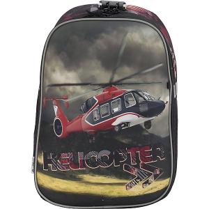 Рюкзак школьный  Вертолёт с кодовым замком + наушники Seventeen. Цвет: синий