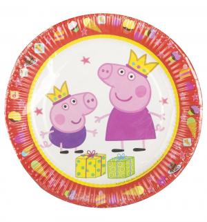Бумажные тарелки  Пеппа-принцесса 18 см Peppa Pig