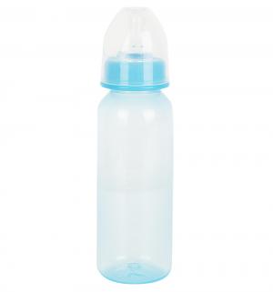 Бутылочка  с силиконовой соской полипропилен, 250 мл, цвет: голубой Курносики