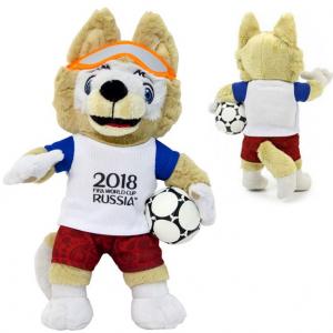 Мягкая игрушка 2018 FIFA World Cup Russia™ Волк Забивака 40 см 1Toy