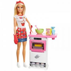 Кукла Пекарь с набором для выпечки Barbie