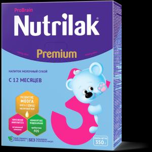 Молочная смесь  Premium 3 с 12 месяцев, 350 г Nutrilak