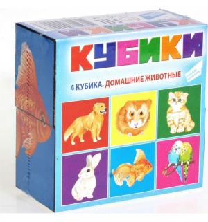 Набор кубиков  Домашние животные (4 шт.), 4 х см Dream Makers