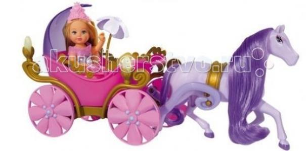 Кукла Еви в карете + лошадь Simba