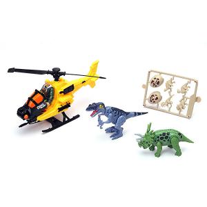 Игровой набор Chapmei Охотник на вертолете за динозаврами Chap Mei. Цвет: gelb/grün