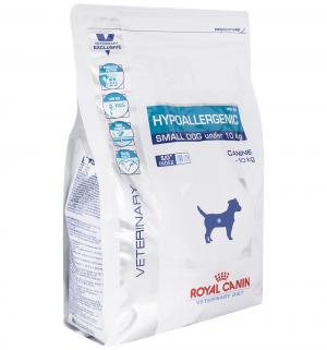 Сухой диетический корм  Veterinary Diet Hypoallergenic для взрослых собак мелких пород при пищевой аллергии и непереносимости, 1кг Royal Canin