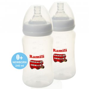 Бутылочка  Набор противоколиковых бутылочек Baby 240 мл 2 шт. Ramili
