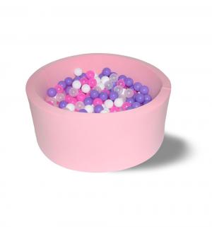 Бассейн сухой  Фиолетовые пузыри, цвет:розовый/белый/фиолет/прозрачный Hotenok