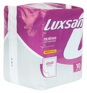 Пеленки  Premium Extra 60х60 см, 10 шт Luxsan