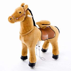 Каталка  Светло-коричневая лошадка средняя 4141 Ponycycle