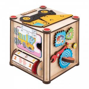 Деревянная игрушка  Бизи-куб Самосвал со светом Kett-Up