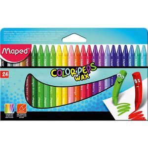 Мелки восковые  «Colorpeps Wax», 24 цвета Maped. Цвет: разноцветный