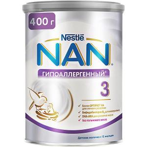 Молочный напиток  NAN гипоаллергенный 3, с 12 мес, 400 г Nestle