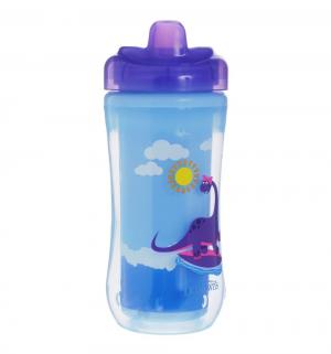 Чашка-термос с твердым носиком Dr.Browns Фиолетовый динозавр, цвет: Dr.Brown's
