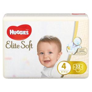 Подгузники  Elite Soft 4 (8-14 кг) 33 шт. Huggies