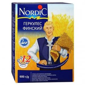 Каша  безмолочная Финский геркулес с 3 лет 600 г Nordic