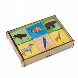 Деревянная игрушка  Игровой набор Мемори Животные Paremo