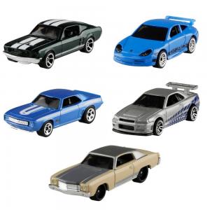 Игровой набор  подарочный из 5 машин «Fast & Furious» Hot Wheels