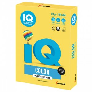 Бумага цветная Интенсив А4 100 листов IQ